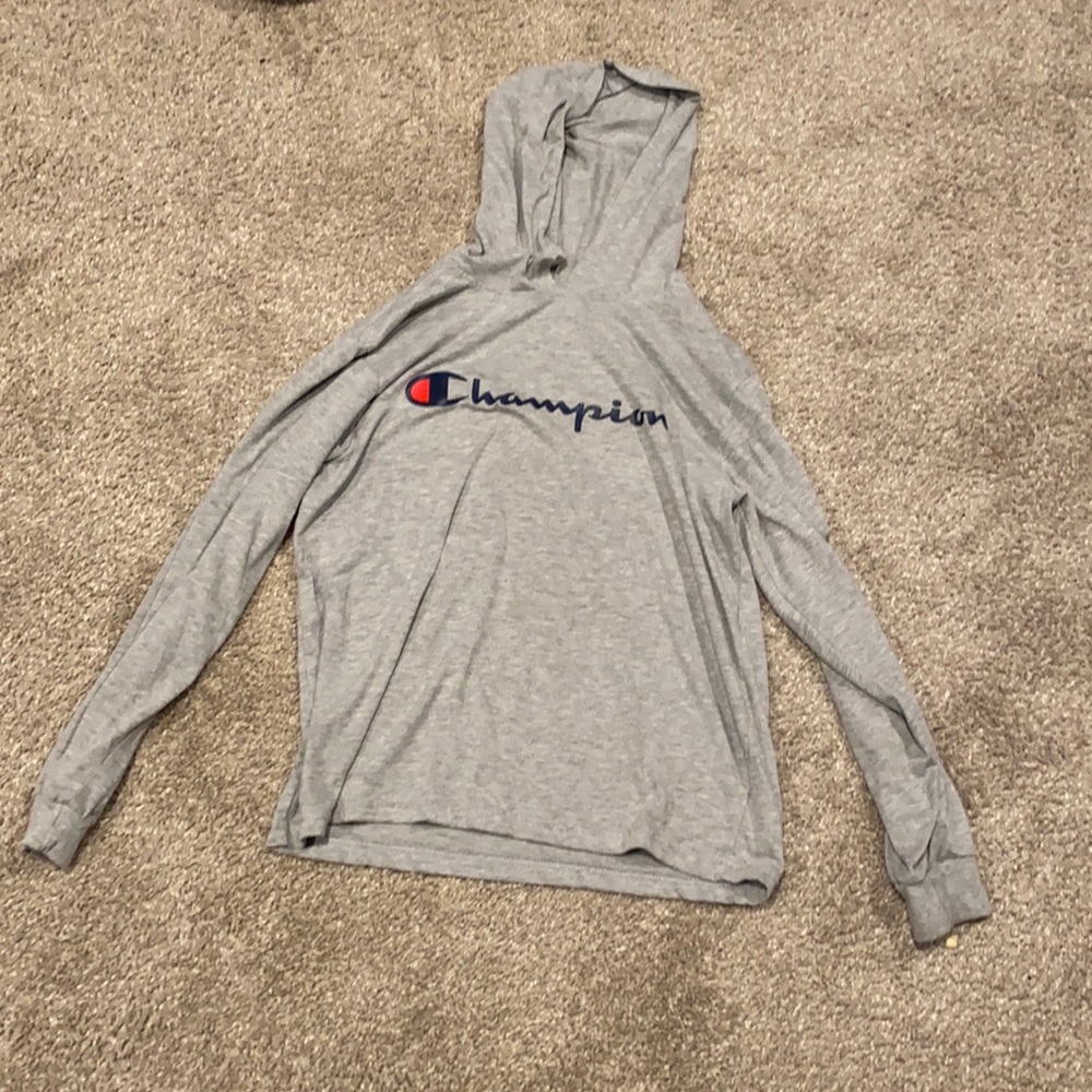 Champion sweat shirt gray and black